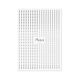 Moyra Nail Art Strips - Dots, Silver No. 02, Moyra